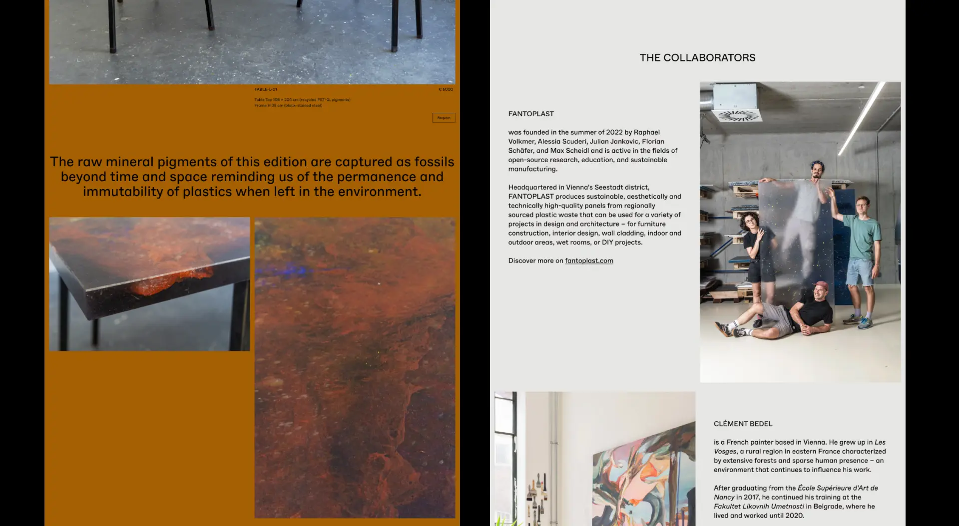 A screenshot of the landing page Beyond The Canvas